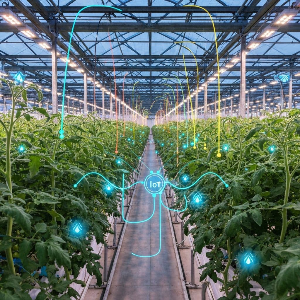三原智慧大棚番茄：200+传感器驱动糖度提升15%