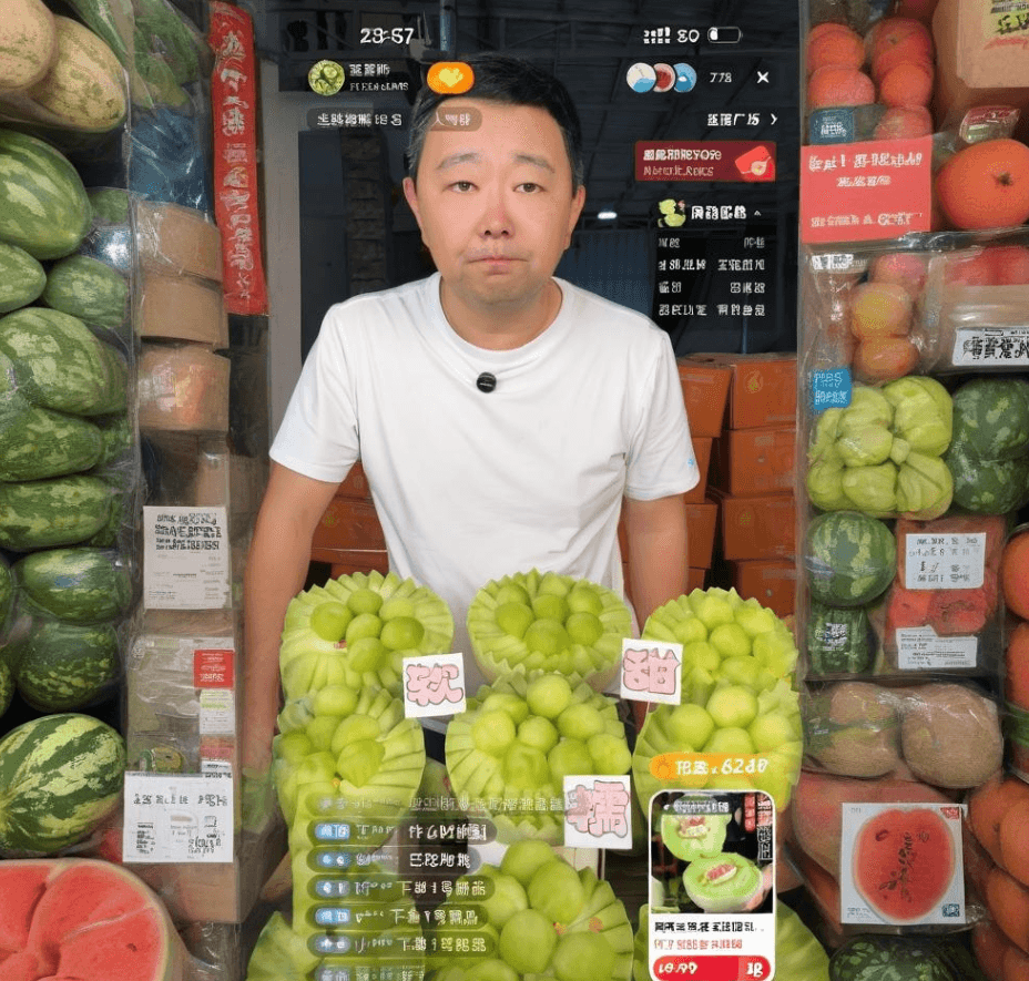 玉菇甜瓜直播带货